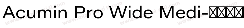 Acumin Pro Wide Medi字体转换